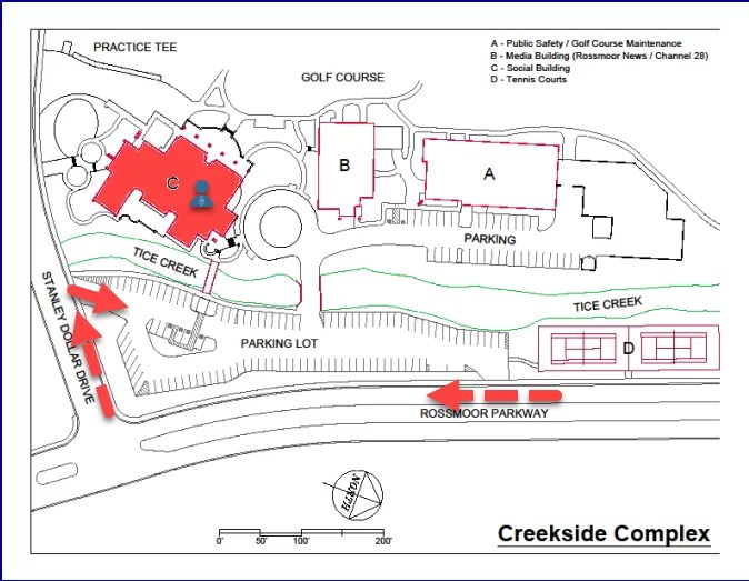 map of Rossmoor Creekside Complex
